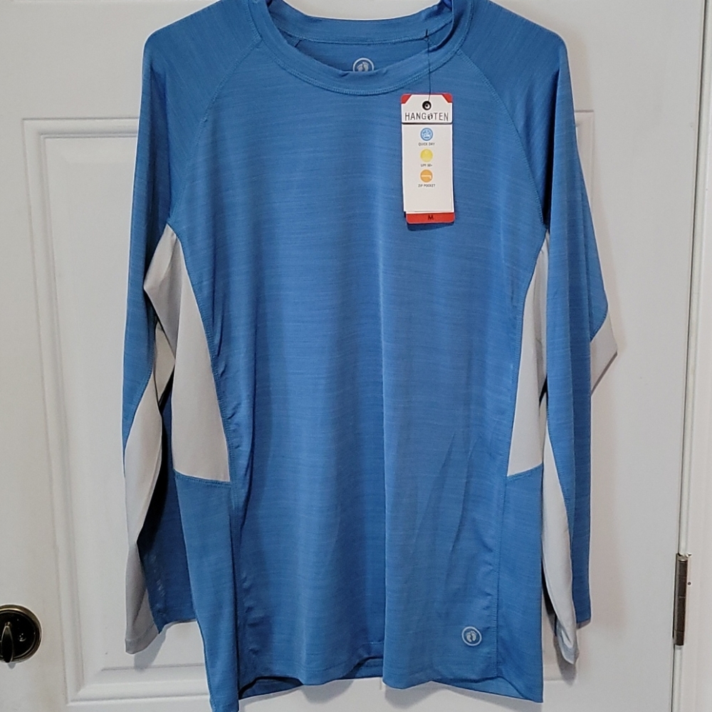 Hang Ten long sleeve shirt UPF 50+ SIZE M Color Blue